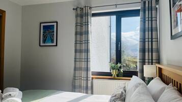 2 bedrooms, iron/ironing board, travel crib, WiFi