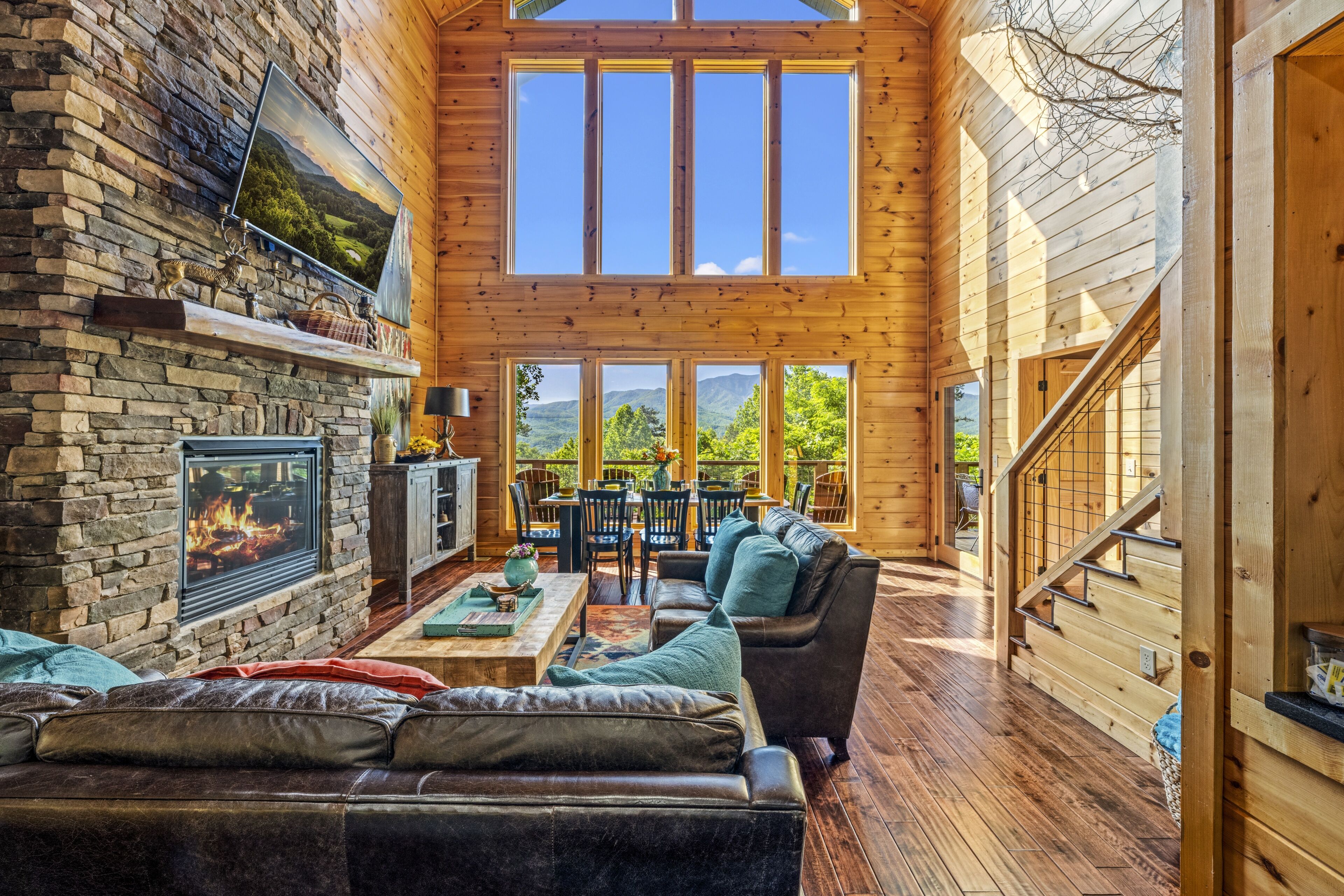Cabin, 3 Bedrooms | Living area