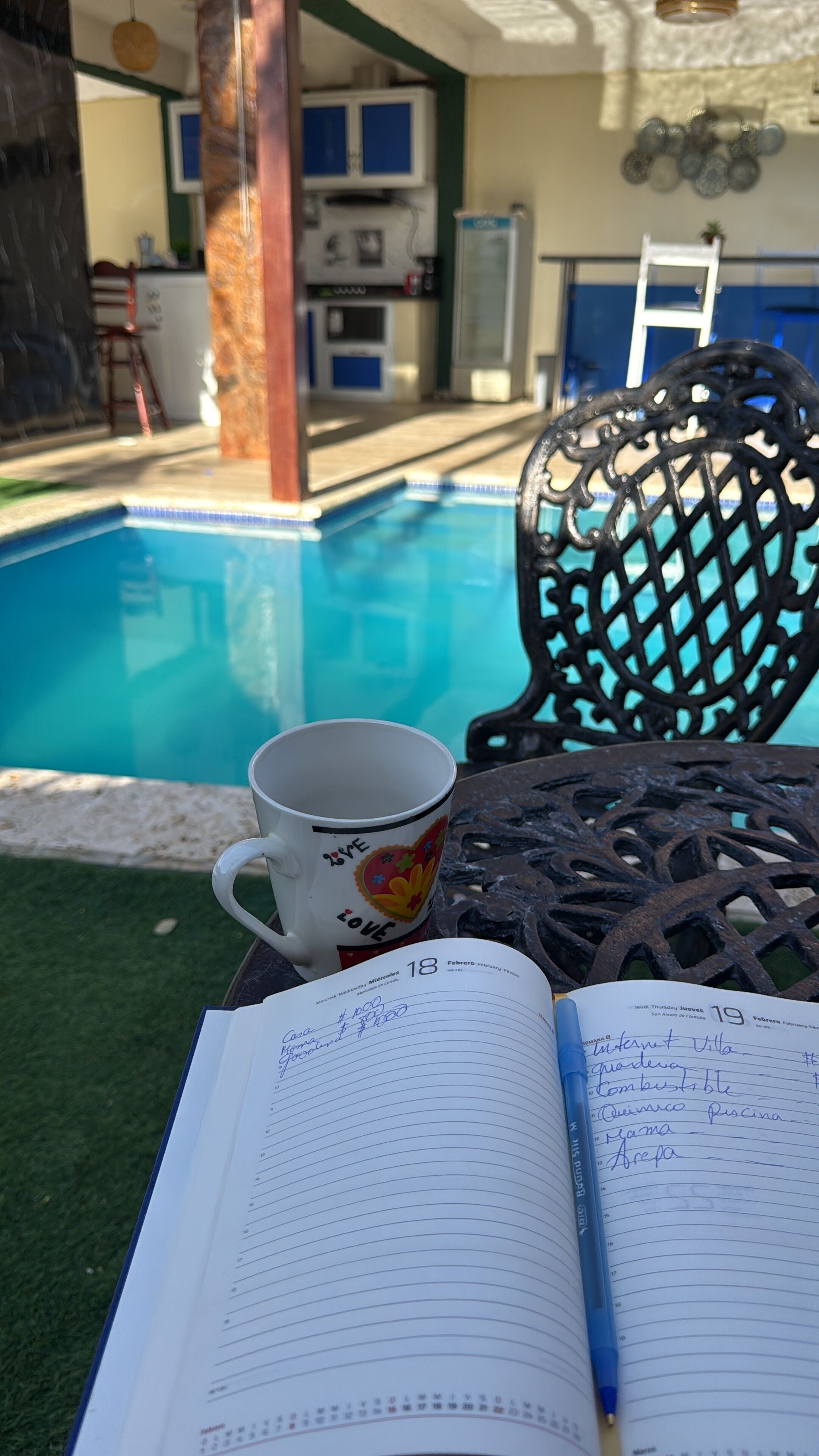 Piscine extérieure, piscine chauffée