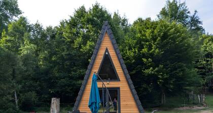 Chalet atypique en pleine forĂȘt des vosges du nord