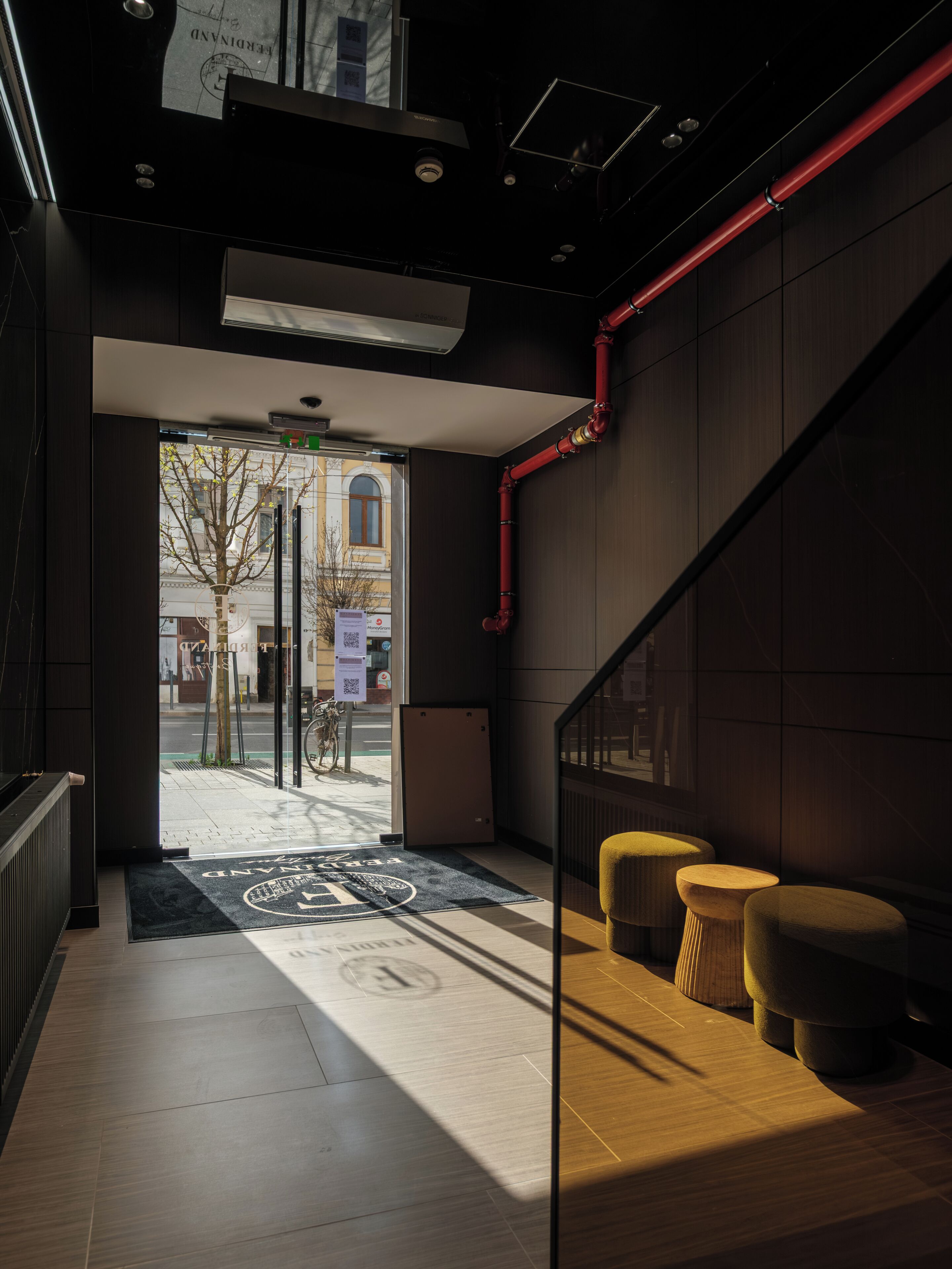 Interior entrance