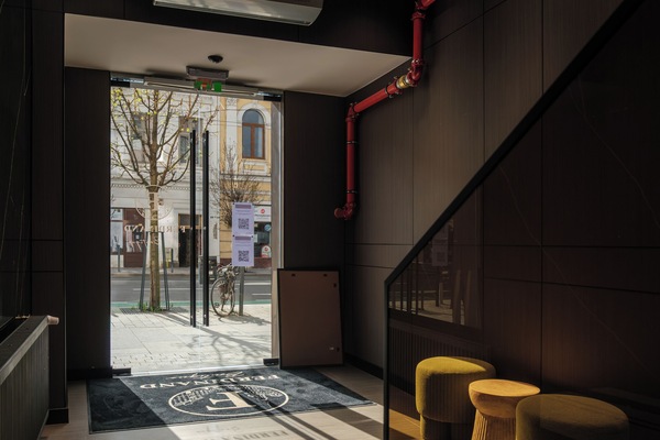 Interior entrance
