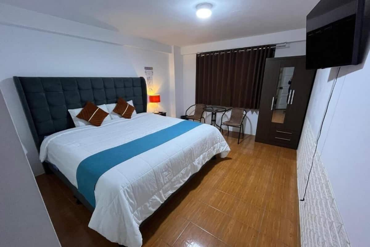 Habitación, 1 cama de matrimonio grande, baño privado