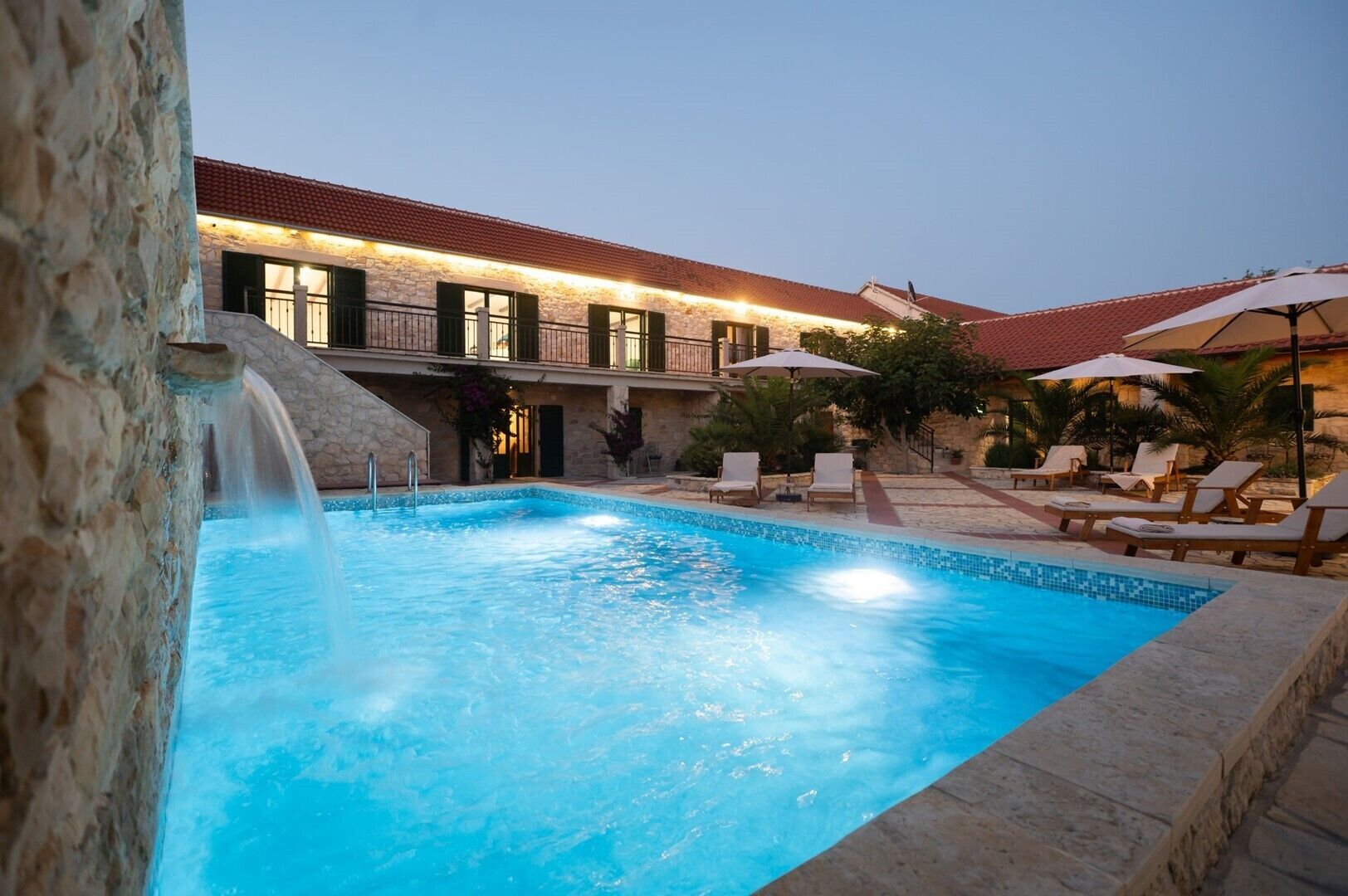 A heated pool