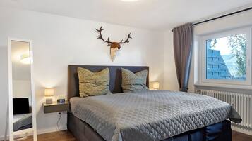 1 slaapkamer, een strijkplank/strijkijzer, wifi, beddengoed