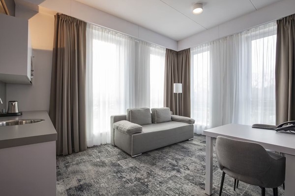 In-room amenities. Exact unit will be assigned upon arrival. Views, colors, and decor may vary.