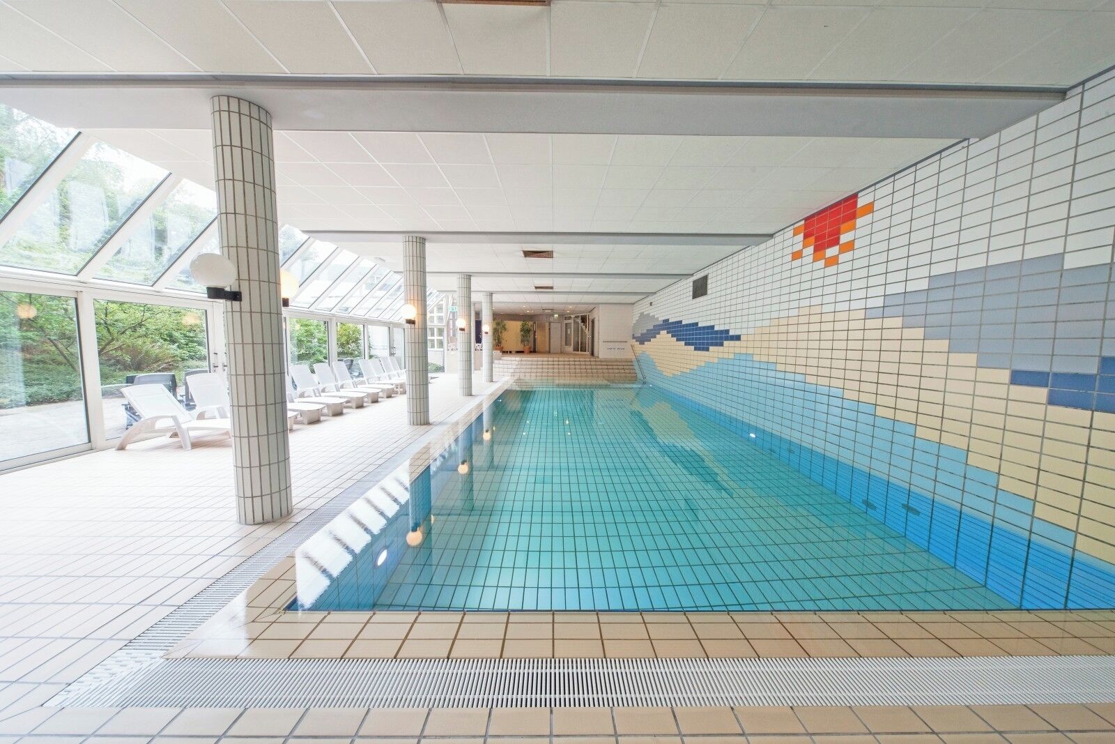 Indoor pool, a heated pool