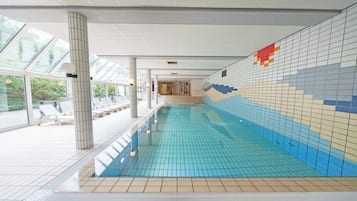 Indoor pool, a heated pool