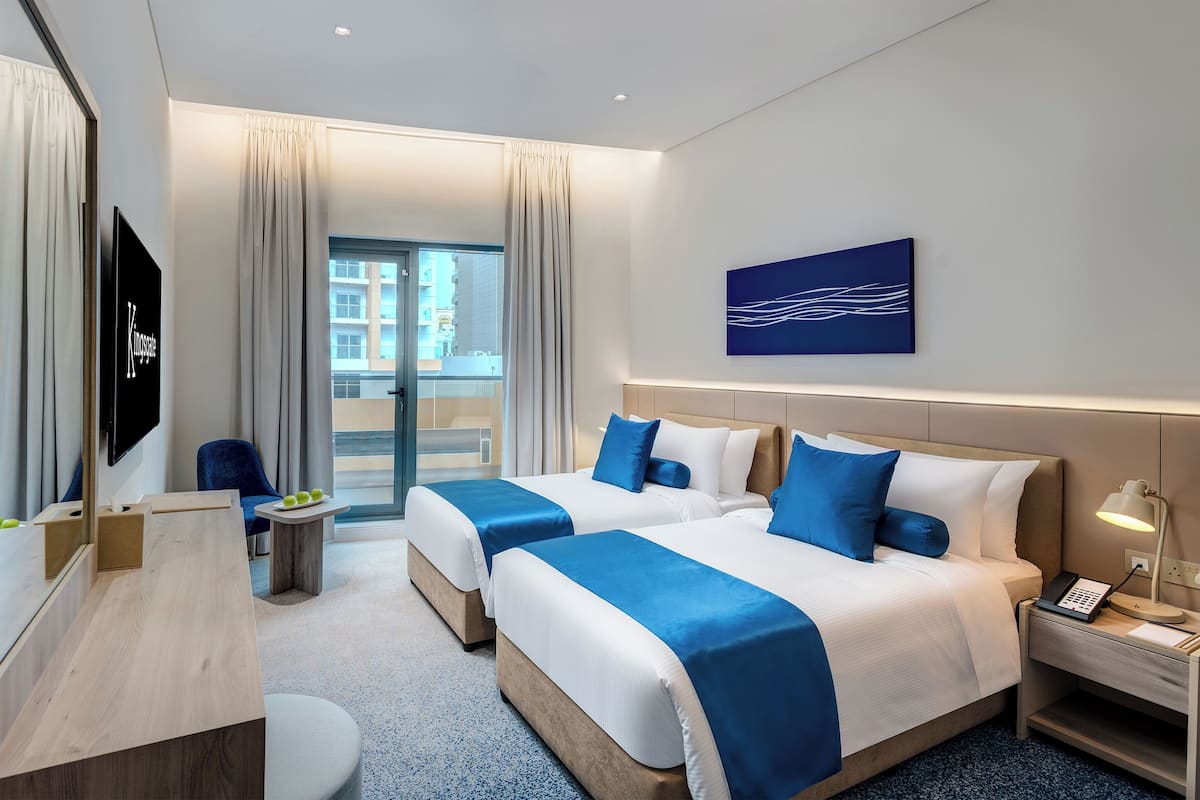 Phòng 2 giường đơn Superior, 2 giường đôi, ban công