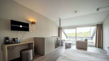 1 slaapkamer, een strijkplank/strijkijzer, gratis wifi, beddengoed