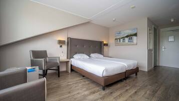 1 slaapkamer, een strijkplank/strijkijzer, gratis wifi, beddengoed