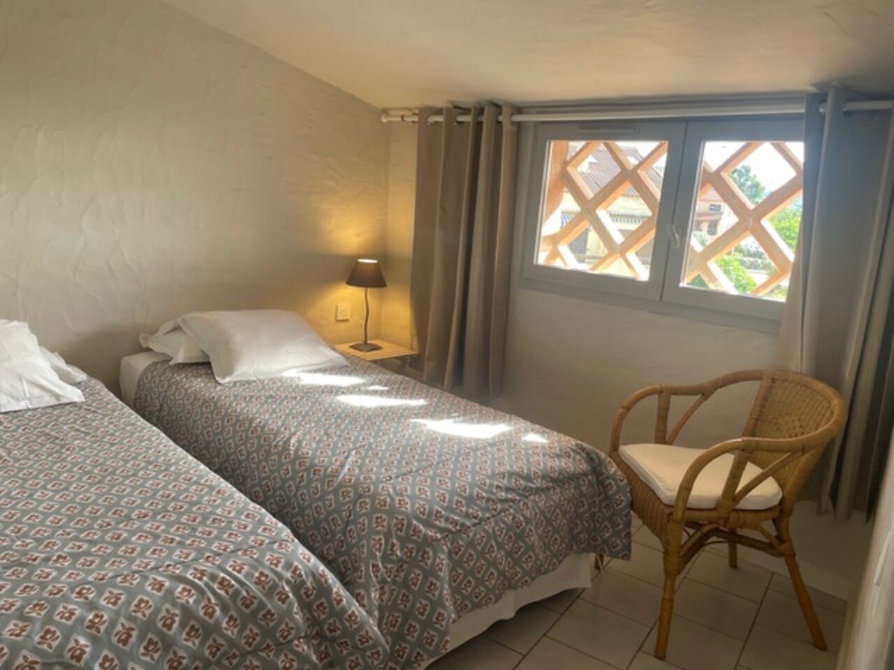 Blackout curtains, iron/ironing board, cots/infant beds, free WiFi