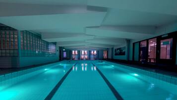 Indoor pool, a heated pool