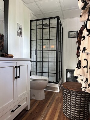 Towels, soap, toilet paper