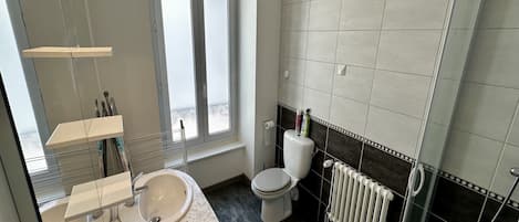 Een douche, een haardroger