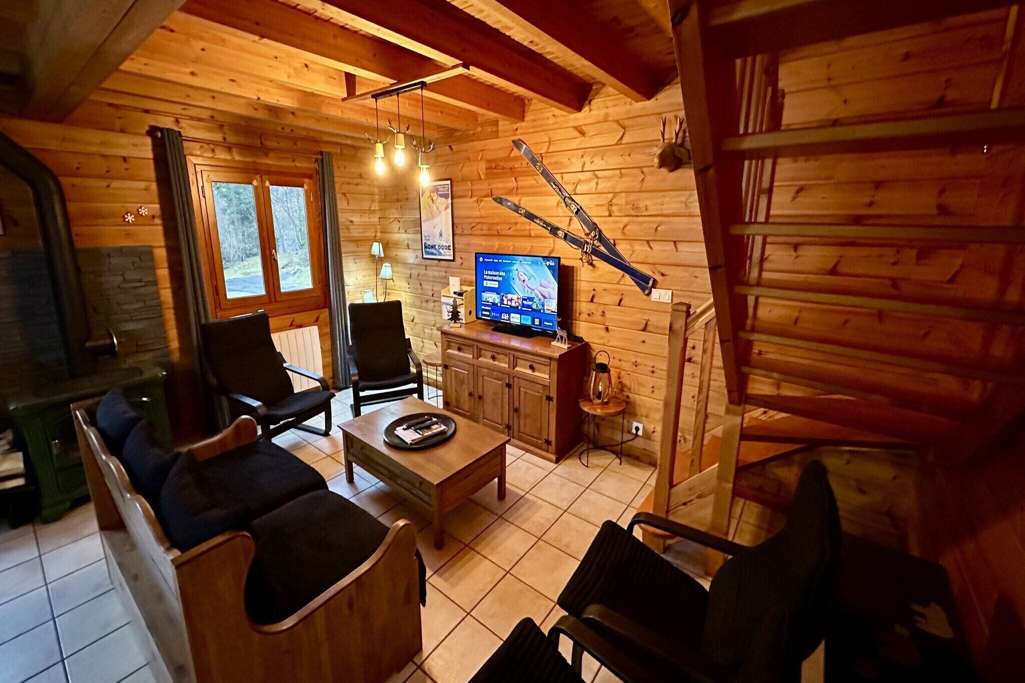 TV connectée, cheminée