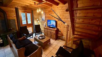 TV connectée, cheminée