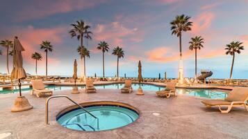 3 outdoor pools, free pool cabanas, pool umbrellas