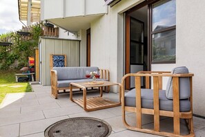 Deluxe-Apartment, Bergblick | Terrasse/Patio