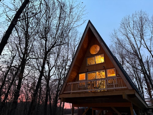 A Frame Cabin In The Woods