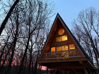 A Frame Cabin In The Woods