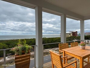 Outdoor dining - New Construction, Beach Views, Private Pool, Pet-Friendly, SGI Plantation (St. George Island)