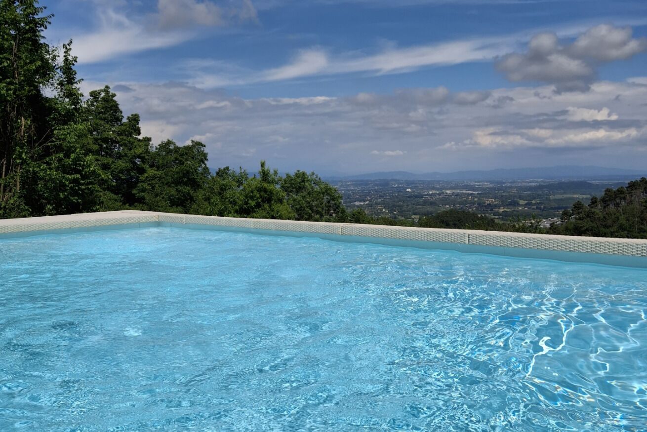 A heated pool