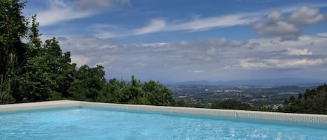 A heated pool