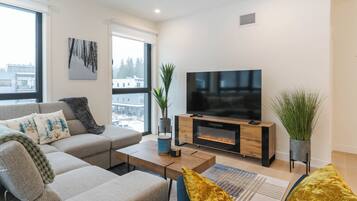 Leilighet – deluxe, fjellutsikt | Oppholdsområde