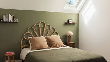 3 slaapkamers, een strijkplank/strijkijzer, wifi, beddengoed