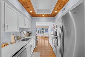 Microwave, oven, stovetop, dishwasher - Oceanview beach cottage with heated pool an hot tub (Virginia Beach)