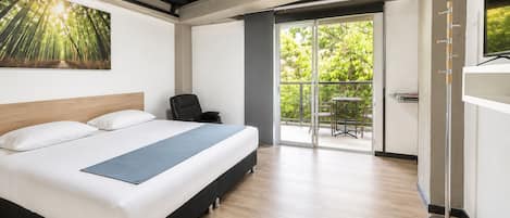 Blackout curtains, iron/ironing board, free WiFi, bed sheets