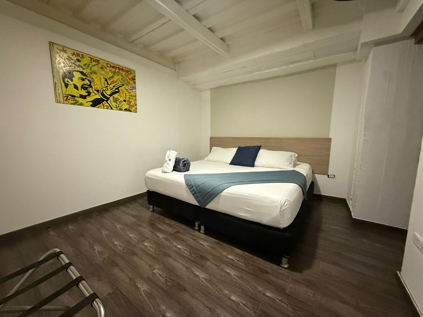 Blackout curtains, iron/ironing board, free WiFi, bed sheets