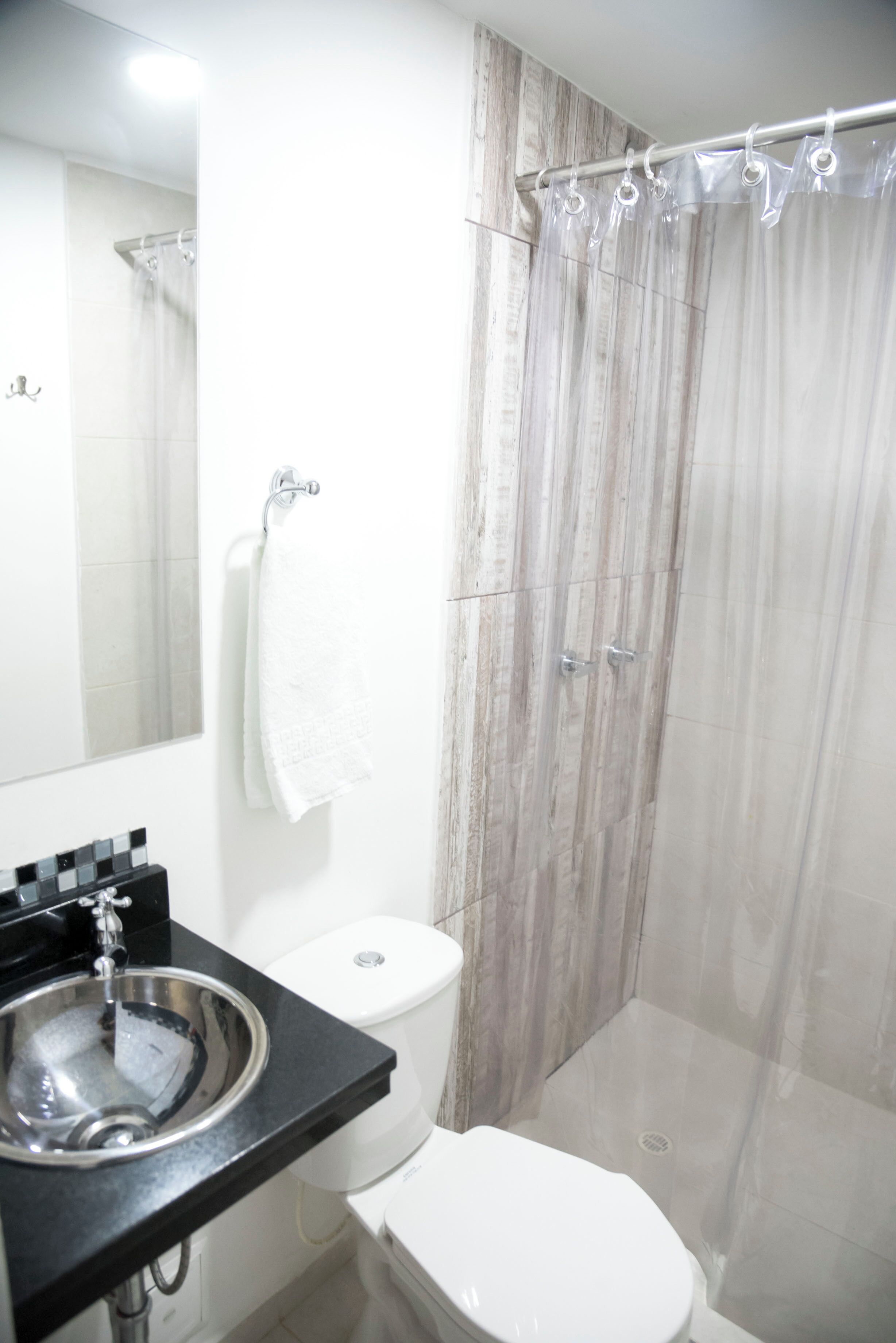 Shower, towels