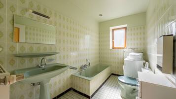 Douche, serviettes fournies