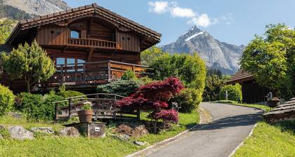Chalet "Grenier" face au Mont-Blanc, jusqu'Ă 5 personnes