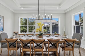 Dining - 13 Bradley Circle ~ Brand New Multi Family Beach Home! (Hilton Head Island)