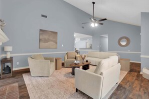 Télévision, cheminée, jeux vidéo