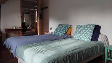 2 chambres, draps fournis