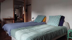 2 chambres, draps fournis