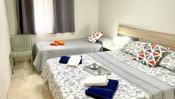 3 habitaciones, wifi gratis y ropa de cama