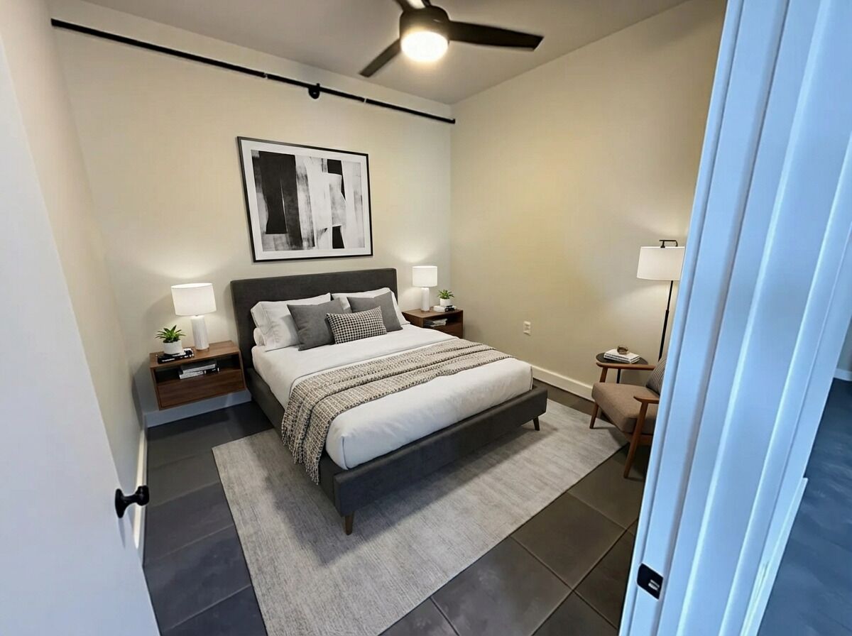 2 bedrooms, internet, bed sheets