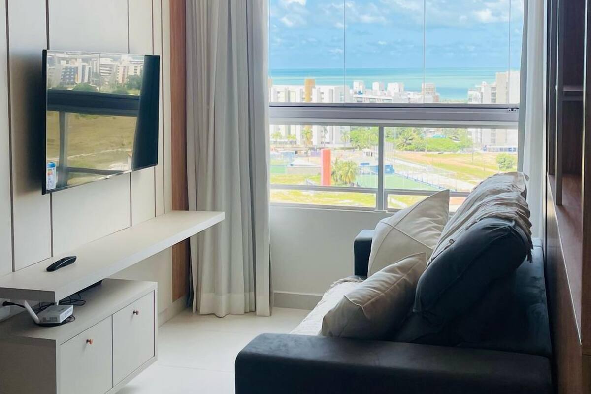 Lägenhet Deluxe - havsutsikt | Vardagsrum