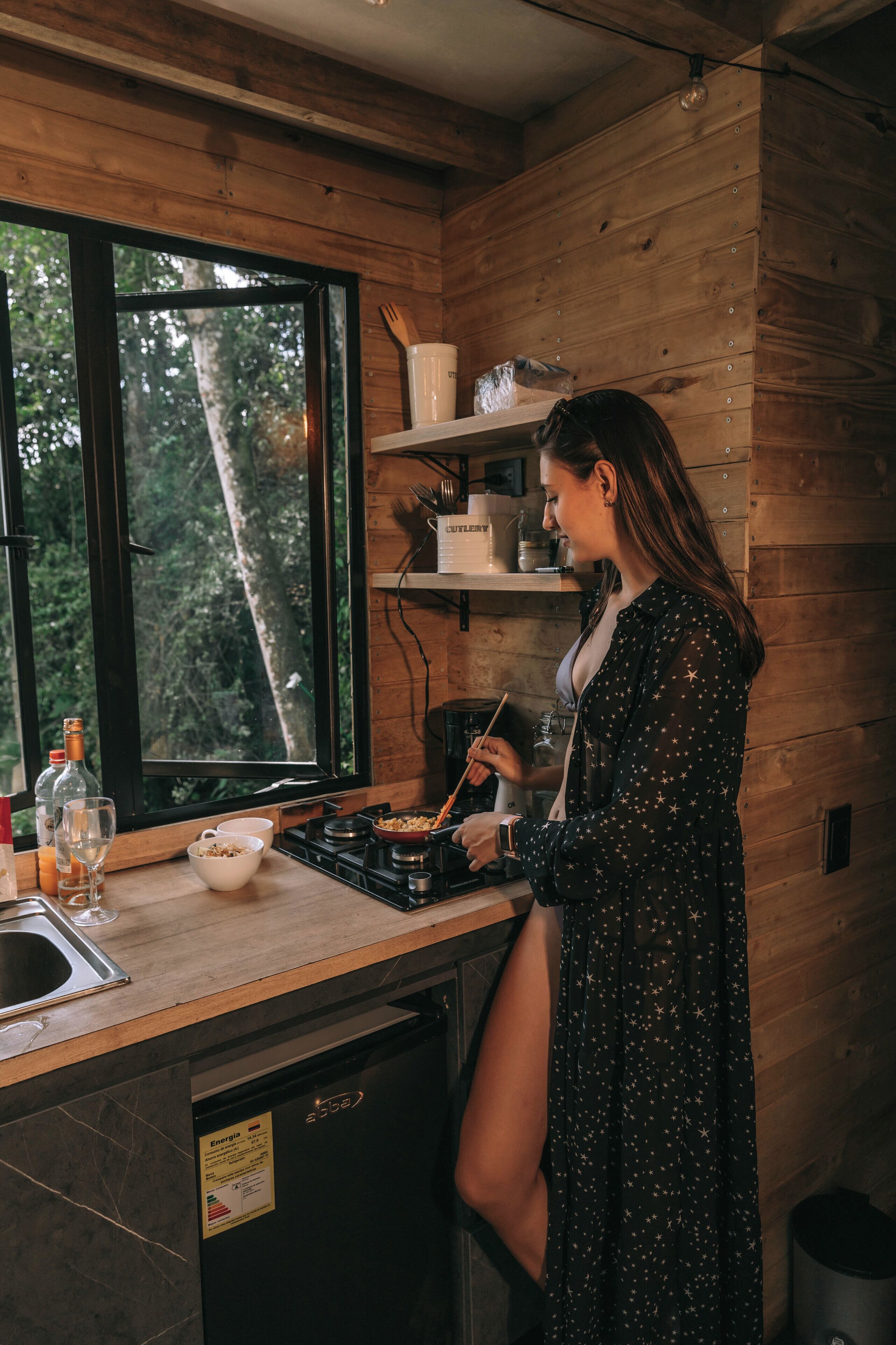 Cottage Keluarga, pemandangan gunung