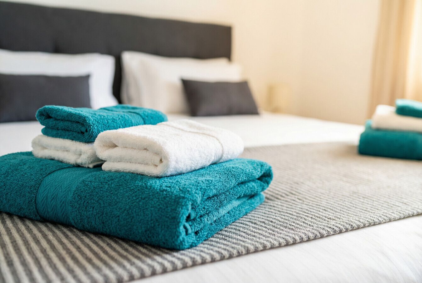 2 bedrooms, desk, WiFi, bed sheets