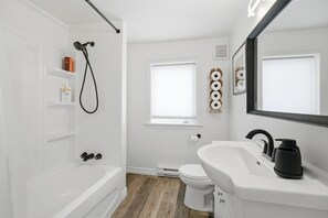 Towels, soap, toilet paper
