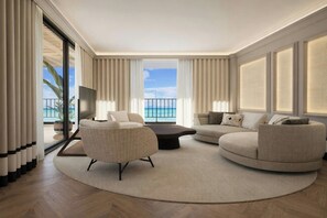 Suite presidencial, 1 cama de matrimonio grande, balcón (Oceanfront)