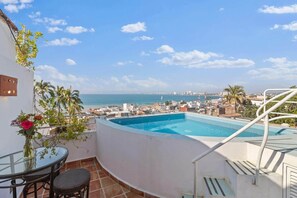 Outdoor pool, a heated pool - 7BR Oceanview Retreat with Pools & Hot Tub in the Heart of PV's Historic Centro (Puerto Vallarta)