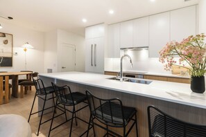 Panoramic Condo, Mountain View | Private kitchen - Monashee Meadows (Revelstoke)