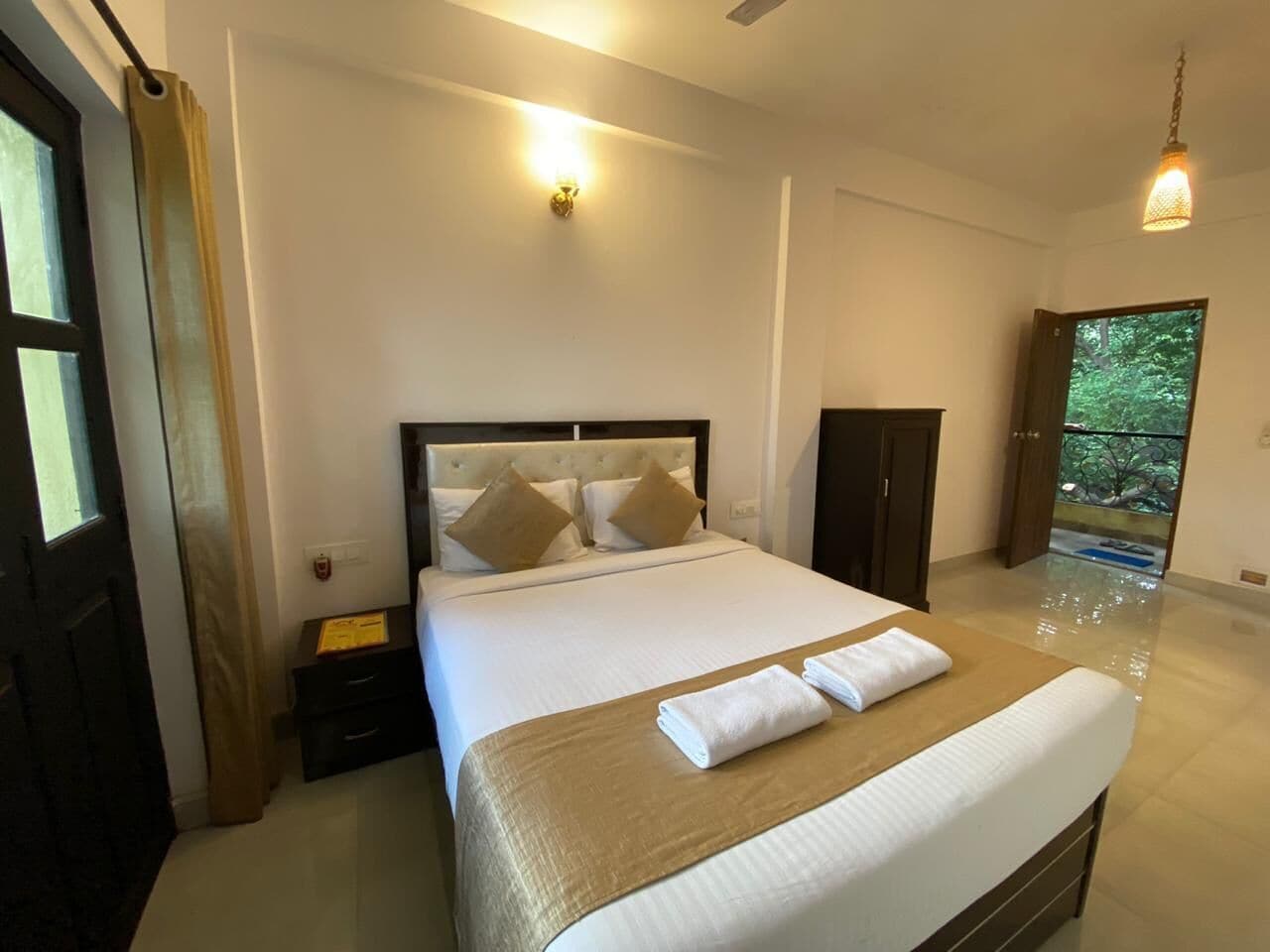 Suíte, vista para o jardim